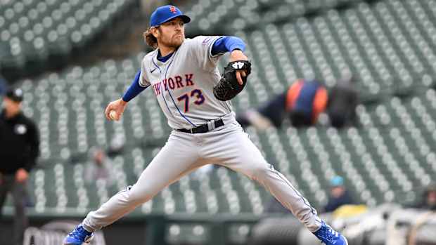 New York Mets pitcher Jimmy Yacabonis